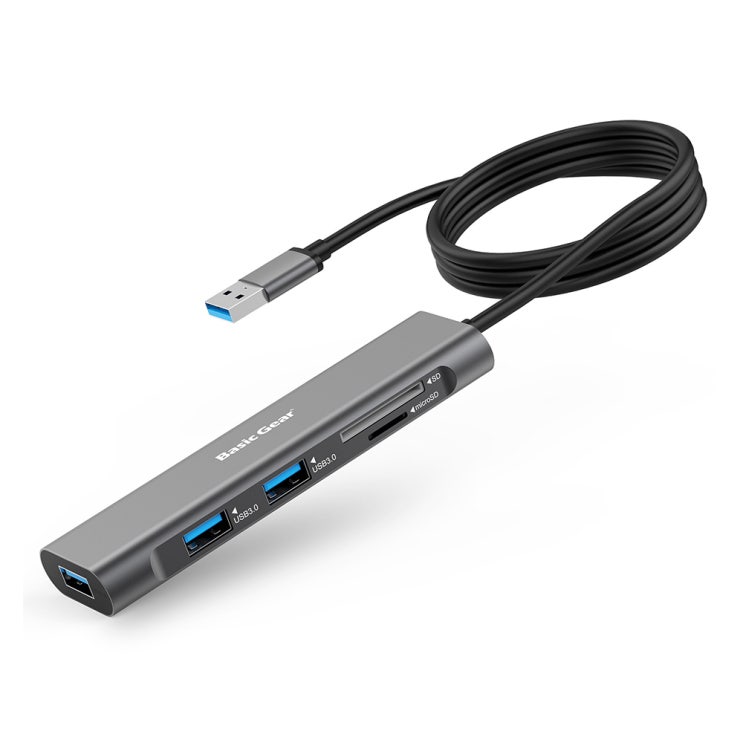 후기가 좋은 베이직기어 USB 3.0 5 in 1 멀티허브, 혼합색상 좋아요