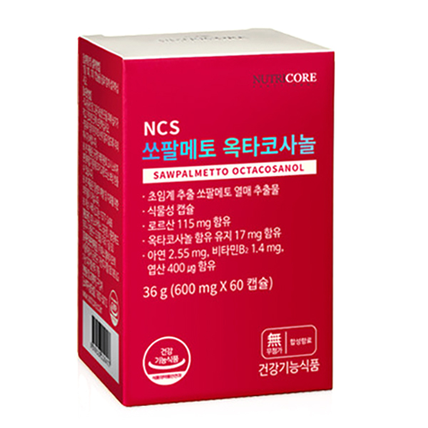 잘팔리는 뉴트리코어 쏘팔메토 옥타코사놀, 60정, 1개 추천합니다 잘팔리는 뉴트리코어 쏘팔메토 옥타코사놀, 60정, 1개 추천합니다