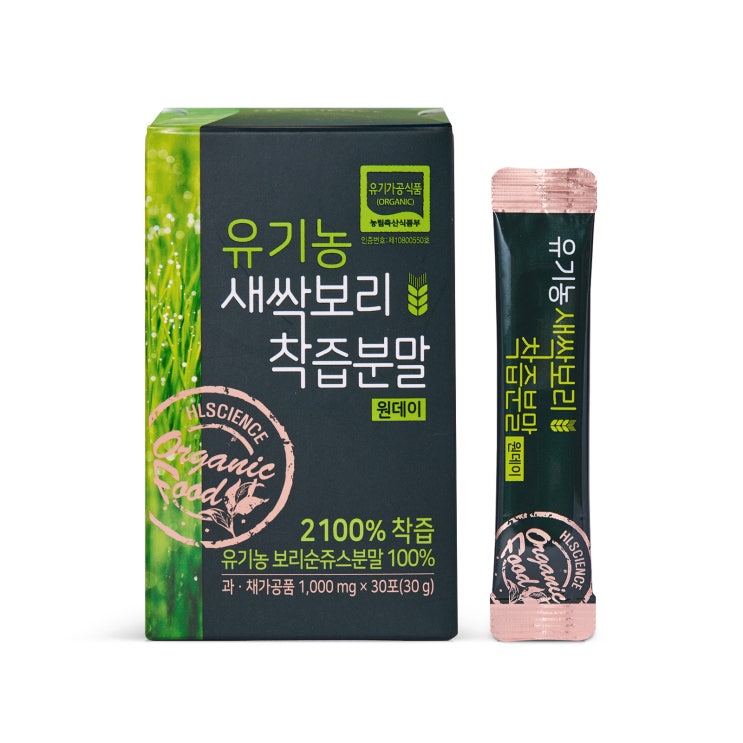 의외로 인기있는 에이치엘사이언스 유기농 새싹보리 착즙분말 원데이, 1000mg, 30개 추천합니다