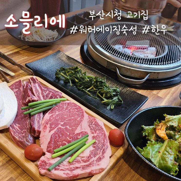  부산시청 고기집, 맛도 분위기도 좋은 연산동 소고기 소믈리에