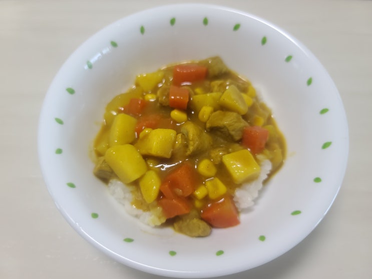  카레, 비법은 와이프가 알려준 옥수수