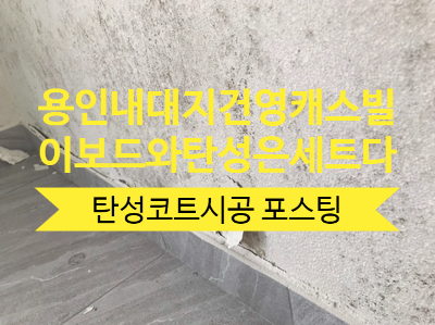  용인 건영캐스빌 탄성코트시공포스팅/ 이보드시공 후 탄성코트시공해야 효과가 배!!