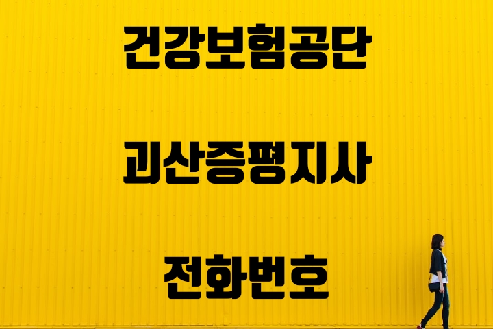  괴산증평 건강보험지사 전화번호