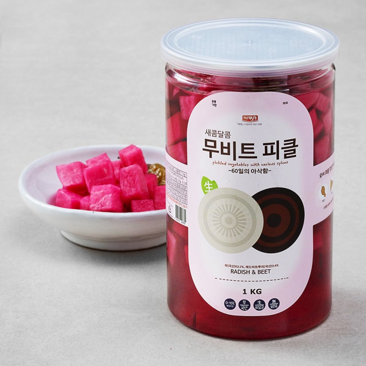 리뷰가 좋은 나무새 새콤달콤 무피트피클, 1kg, 1개 좋아요