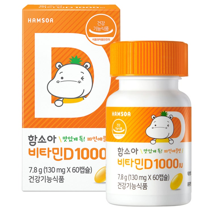 선호도 좋은 함소아 비타민D 1000IU 60p, 60정, 1개 좋아요