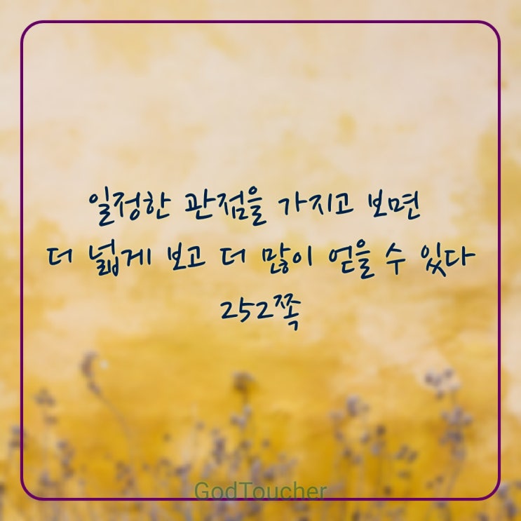 일정한 관점