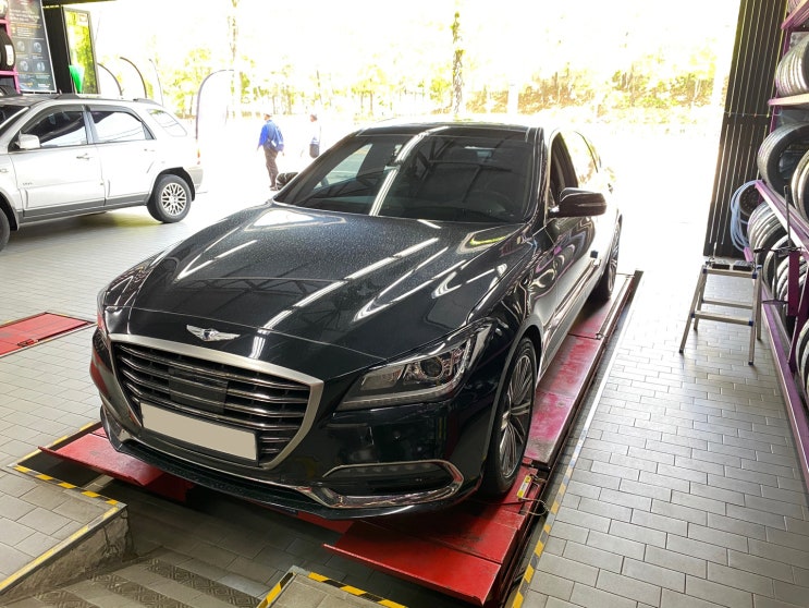  제네시스 G80 금호타이어 TA71 교체