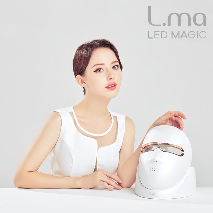 구매평 좋은 LUXURY L.ma 엘마 스킨케어 LED 페이스 마스크(국내제조 4파장 시야개방 UV살균 자동충전 거치대), +사은품(EGCG+ 콜라겐 펩타이드 리쥬베 앰플) 추천합
