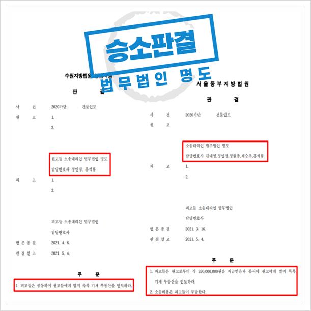  "상가명도소송" 빠른 준비가 필요합니다.