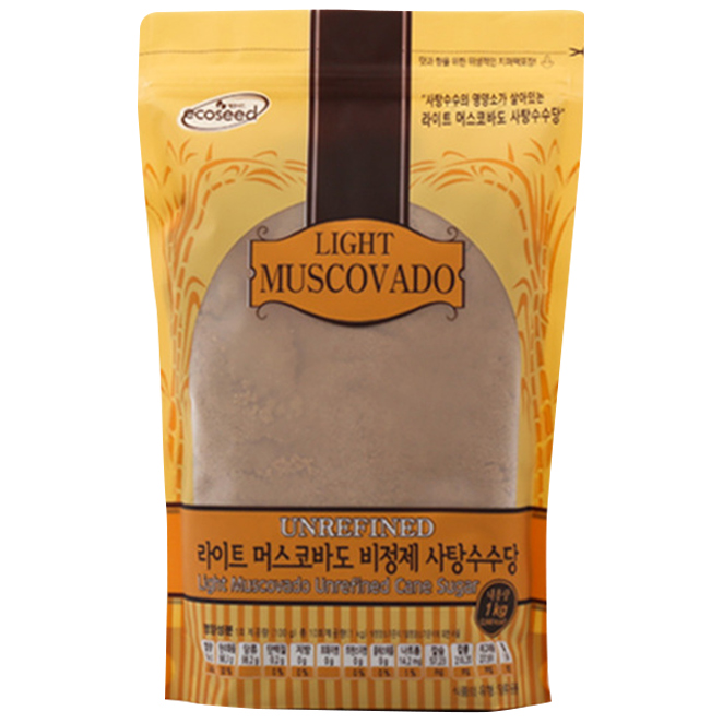잘팔리는 에코시드 라이트 머스코바도 비정제 사탕수수당, 1kg, 1개 좋아요 잘팔리는 에코시드 라이트 머스코바도 비정제 사탕수수당, 1kg, 1개 좋아요
