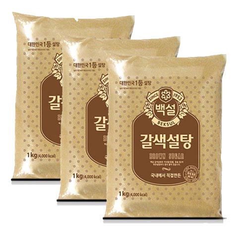 인기 많은 백설 갈색설탕, 1kg, 3개 추천해요