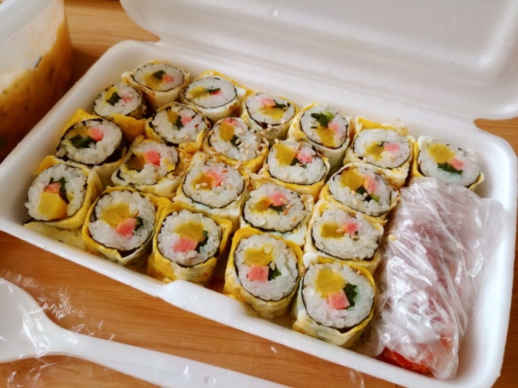 장수계란말이김밥 운정점 : 배달 시켜 먹었어요 장수계란말이김밥 운정점 : 배달 시켜 먹었어요