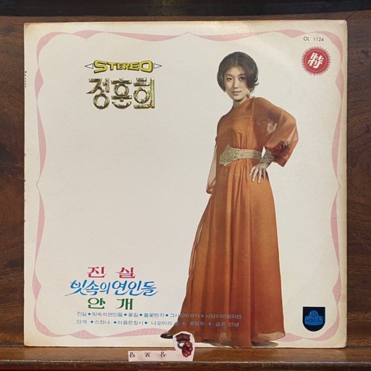  LP판 정훈희 진실 빗속의 연인들 안개