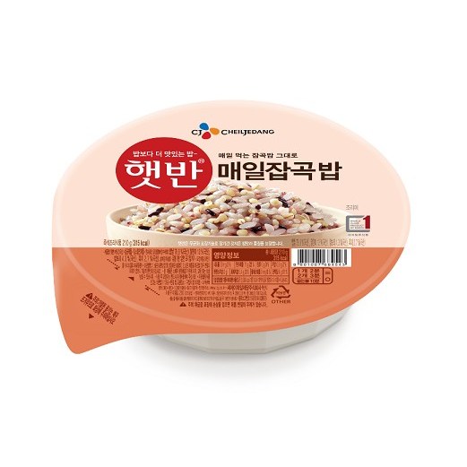 인기 급상승인 햇반 매일잡곡밥, 210g, 54개 ···