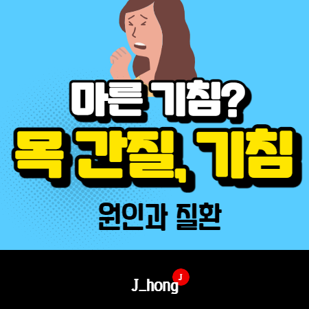 목이 간지럽고 기침 ? 마른기침 원인 - 후비루 증후군 , 인후두염 외