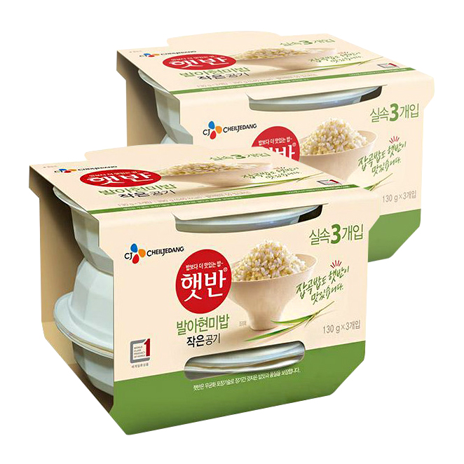 리뷰가 좋은 햇반 발아현미밥, 130g, 6개 ··· 리뷰가 좋은 햇반 발아현미밥, 130g, 6개 ···
