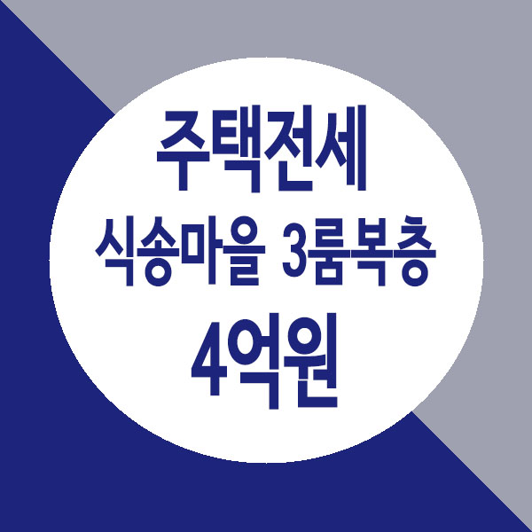  [거래완료] 별내 식송마을 3룸 복층 전세, 테라스가 이쁜 하복층 전세