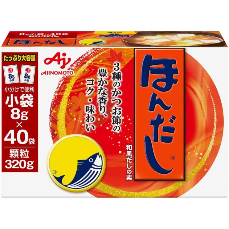 핵가성비 좋은 AJINOMOTO 아지노모토 혼다시 육수 분말 8g x 40팩, 40개입 좋아요