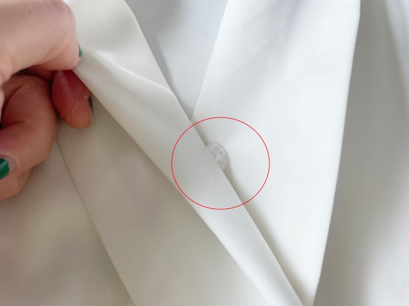 다이소 똑딱이단추(스냅단추), 가슴 파인 원피스/블라우스 옷 벌어짐 쉽게 셀프로 다는법 : 네이버 블로그