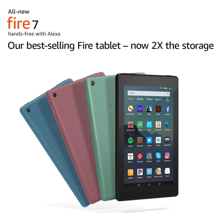 잘팔리는 아마존 파이어 fire hd7 태블릿 pc 올뉴 All New 2019 버전 최신형 PC, 플럼(16GB), 파이어 HD 7 추천합니다