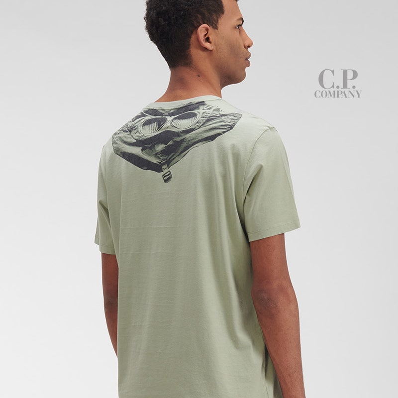 CP컴퍼니 21SS JERSEY 고글 그래픽 라운드 반팔티 TEA