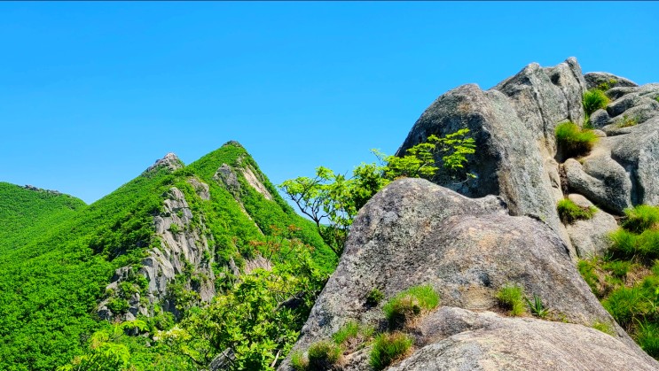 [경남 함양 : 황석산 최단코스] 남봉, 황석산성 동문 경유 등산 지도