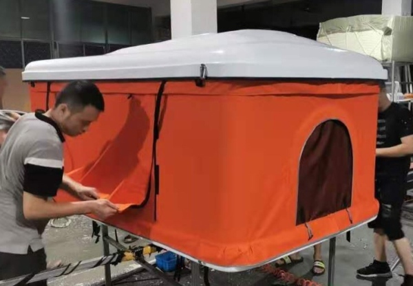 인기있는 2021년 최신형 대용량 야외 캠핑 자동차 지붕텐트 쉘시리즈 루프탑텐트 드라이브 방수 자동차 지붕 텐트, 오렌지색 추천해요