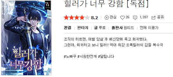  힐러가 너무 강함 - 루로 : 평점(3/10) // 내로남불식 병신주인공의 개막장 진행