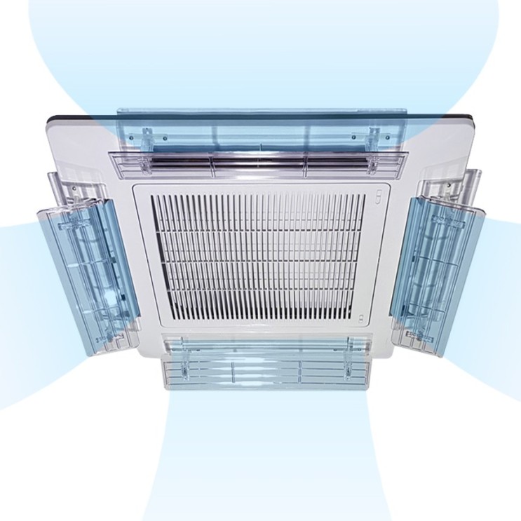 요즘 인기있는 4웨이 시스템 천장형 에어컨 바람막이 윈드바이저 1EA, (4웨이용)이지 컨트롤 블레이드(낱개1개) 추천합니다