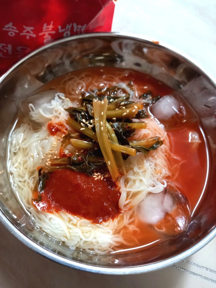 송주불냉면 택배로 쟁여놓고 먹기. 해장으로도 최고 송주불냉면 택배로 쟁여놓고 먹기. 해장으로도 최고