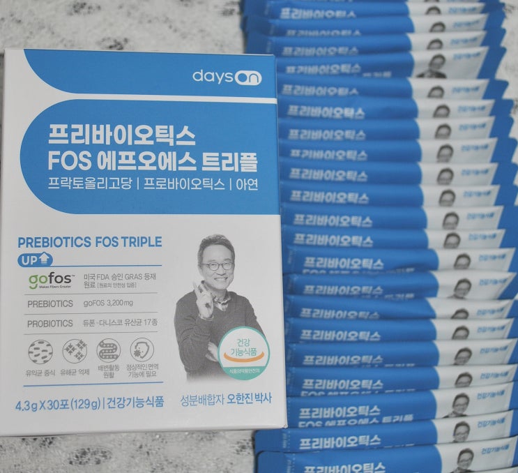  몸속 유익균을 늘리는 유산균 섭취를 위한 선택 '데이즈온 오한진 프리바이오틱스 트리플'