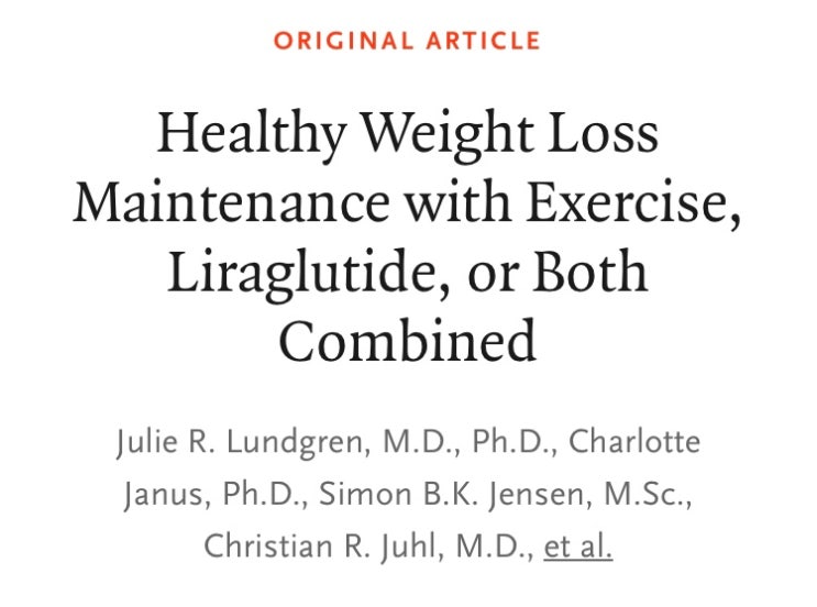 [NEJM] 삭센다가 요요 효과를 줄일 수 있을까?