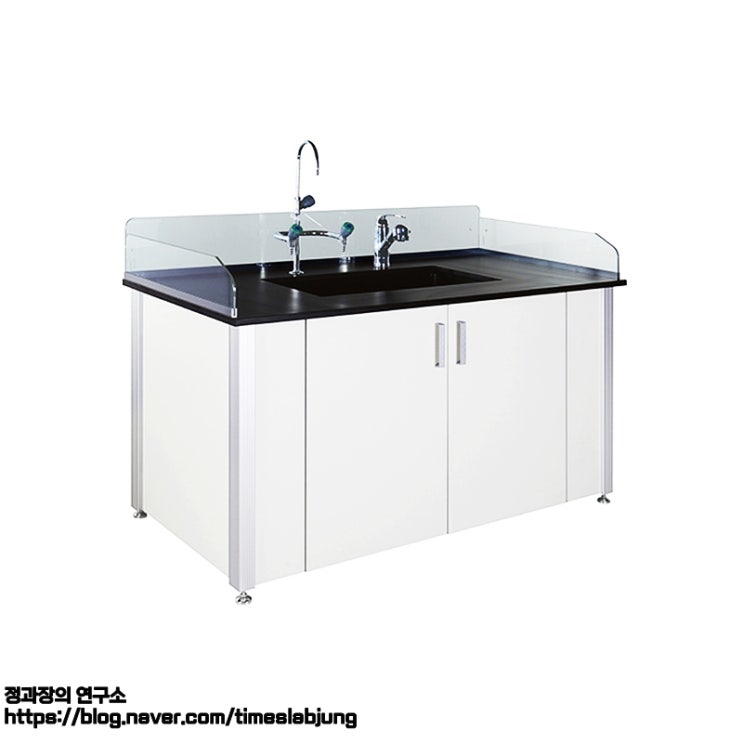  프레임용 실험실용 싱크대, PP Bowl & Phenolic Plate / Laboratory Frame-type Sink Table