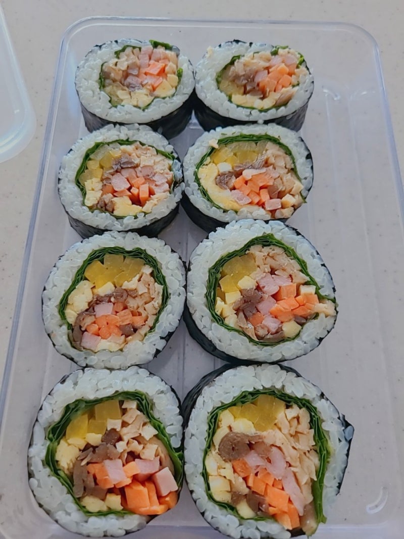 [ 김밥 만들기 ] 깻잎 김밥 김밥 만들어 공원 놀이터 놀러 가자 ~~~~ : 네이버 블로그
