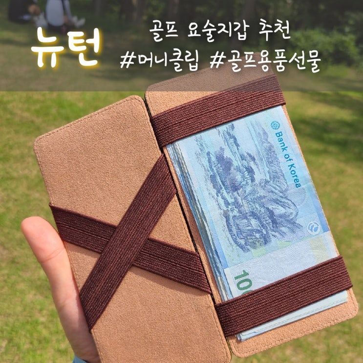  골프 요술지갑, 골프용품 선물 추천 "뉴턴 골프 머니클립"
