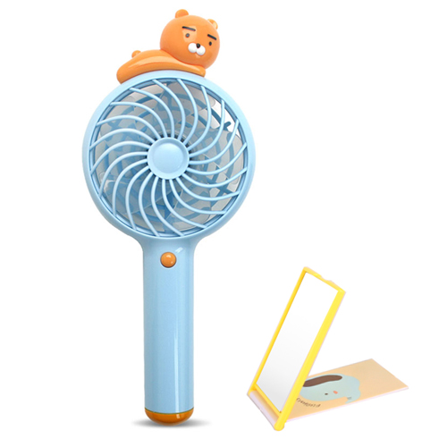 가성비갑 카카오프렌즈 핸디형 선풍기 + 동물캐릭터 사각거울 랜덤 발송, KH-HANDYFAN-R1, 라이언 ··· 가성비갑 카카오프렌즈 핸디형 선풍기 + 동물캐릭터 사각거울 랜덤 발송, KH-HANDYFAN-R1, 라이언 ···