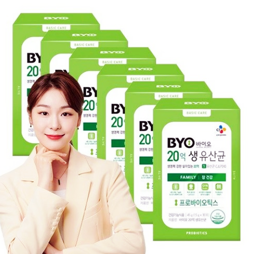  CJ BYO 바이오 20억 생유산균/김연아 유산균