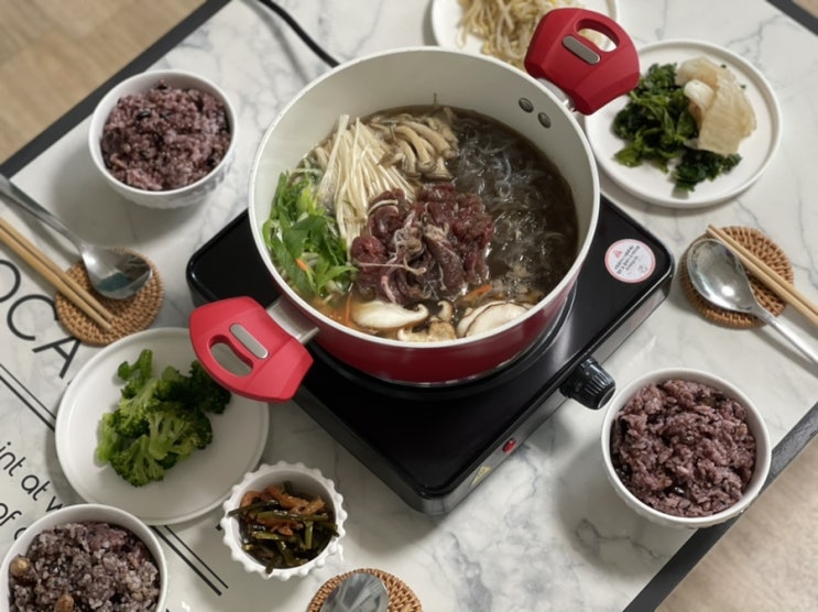  간편조리식품 밀키트추천 쿠킹박스 담따프레시 궁중소불고기전골 맛있어요