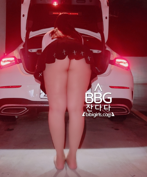  주차장에서 체험해보고싶다는 육덕 여친