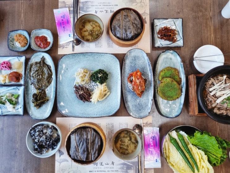  순천한정식 수련산방, 정갈한 연밥정식 남도한정식 한상