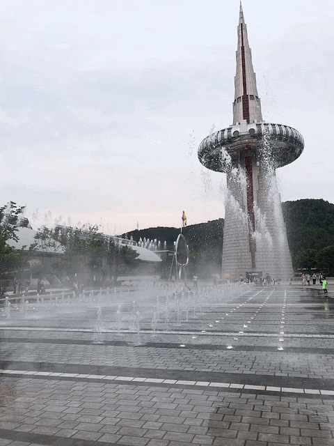 대전 엑스포 과학공원 음악분수 - 대전 가볼만한 곳 (엑스포광장 음악분수 시간)