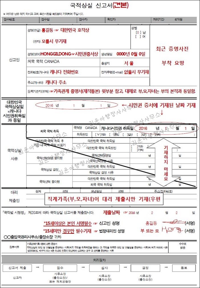 해외 국적 취득 시 국적 상실 신고는 선택이 아니라 필수입니다. 3