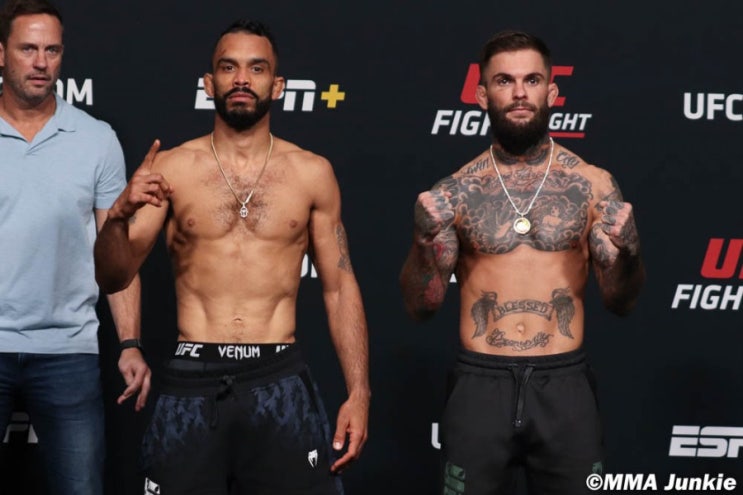UFC 베가스 27: 폰트 vs 가브란트 계체 결과(영상) - 크리스 바넷 출전 UFC 베가스 27: 폰트 vs 가브란트 계체 결과(영상) - 크리스 바넷 출전