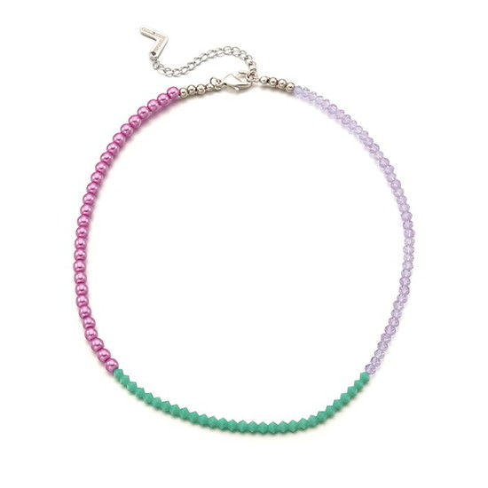 잘나가는 빈티지헐리우드 Color Spread Beads Necklace_Violet 추천해요