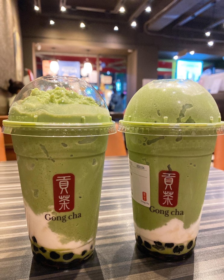 공차 최애조합 제주 그린티 스무디 With 펄 공차 최애조합 제주 그린티 스무디 With 펄