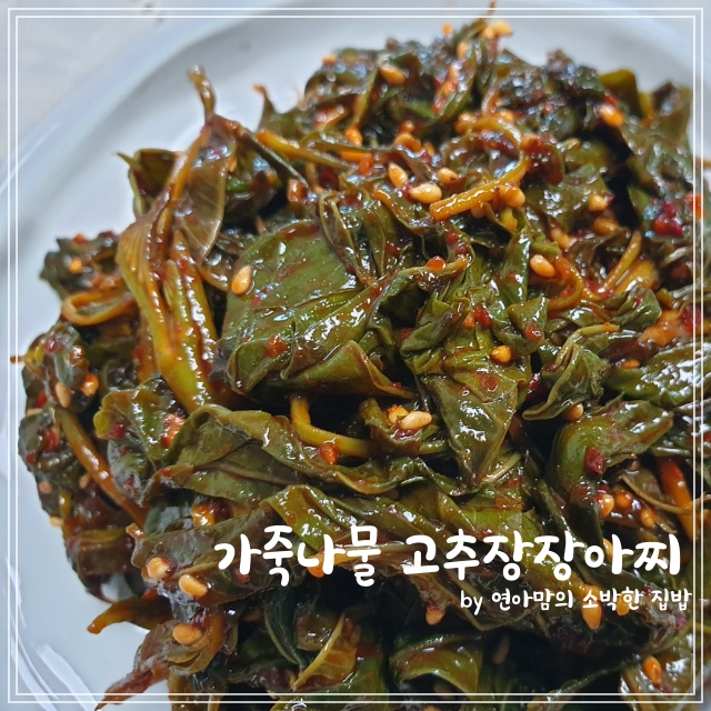  가죽나물 고추장 장아찌 무침 참죽나물 요리 한식 밑반찬