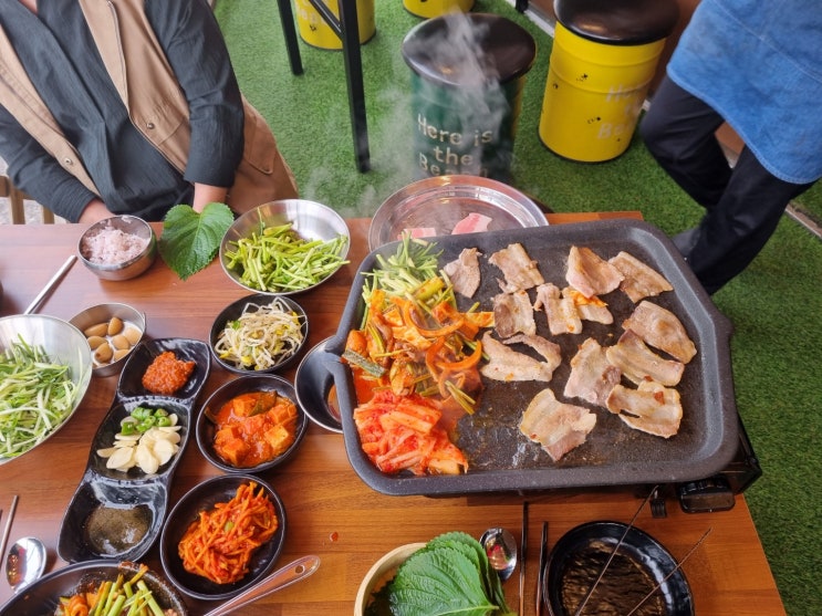  수원 영통 소맥에 찰떡! 삼삼오 냉삼+오징어불고기