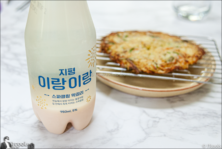  아내가 부쳐준 무 파전과 먹은 지평 막걸리 이랑이랑 후기