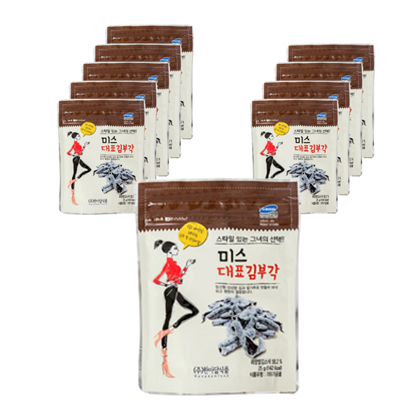 가성비갑 미스김 대표 김부각, 25g, 10개 추천합니다 가성비갑 미스김 대표 김부각, 25g, 10개 추천합니다