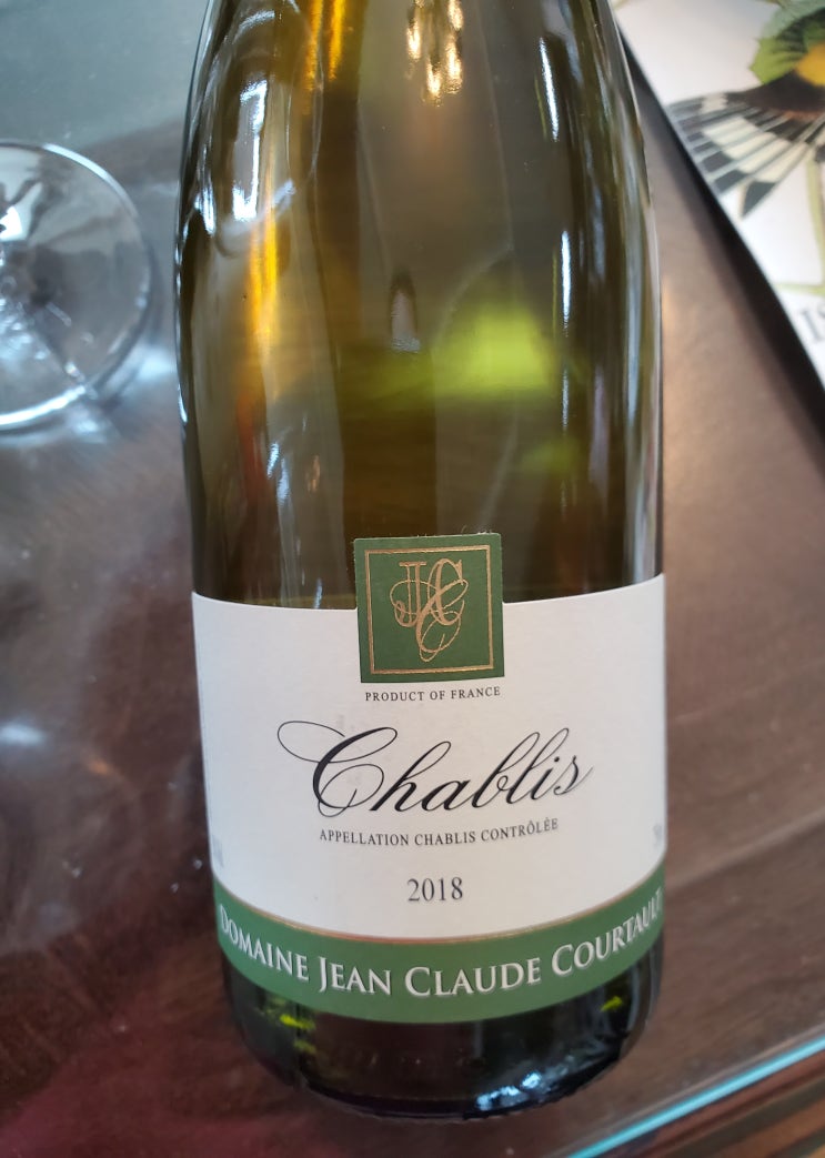  Domaine Jean Claude Courtault Chablis 2018, 도멘 장 클로드 쿠르토 샤블리